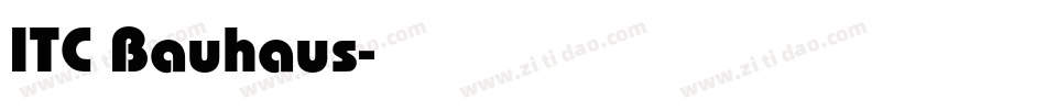 ITC Bauhaus字体转换